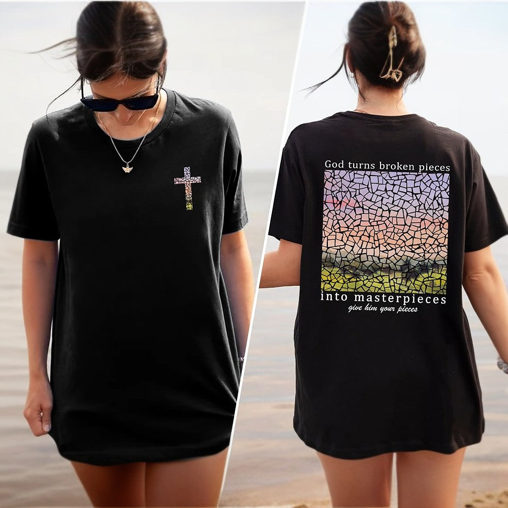 Bible Verse 2 Sided Faith Print T-Shirt