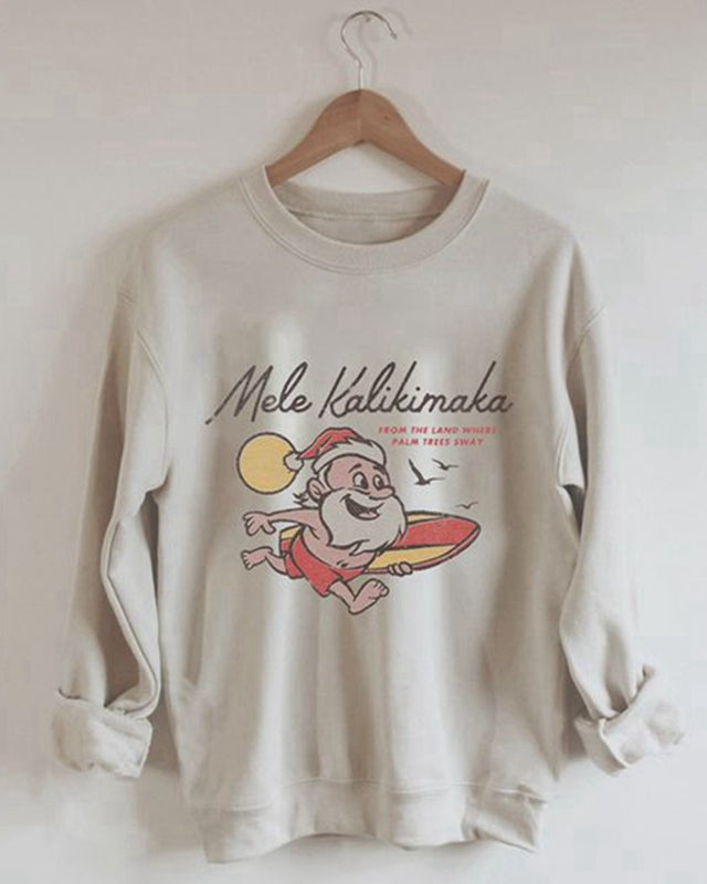 Mele Kalikimaka Hawaii Christmas Sweatshirt