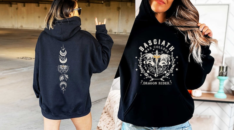 Fourth Wing Bookish Trendy Hoodie
